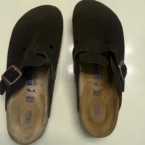 Birkenstock Boston Brown Clogs